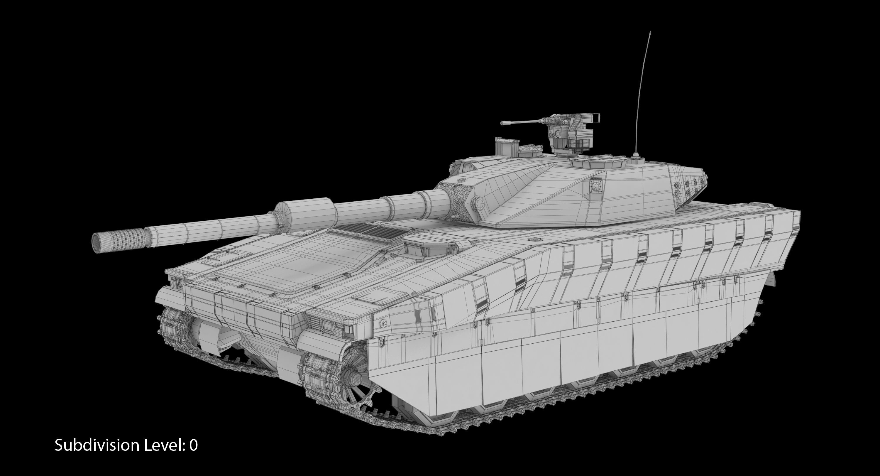 CV90 120T Low-poly 3D model_12