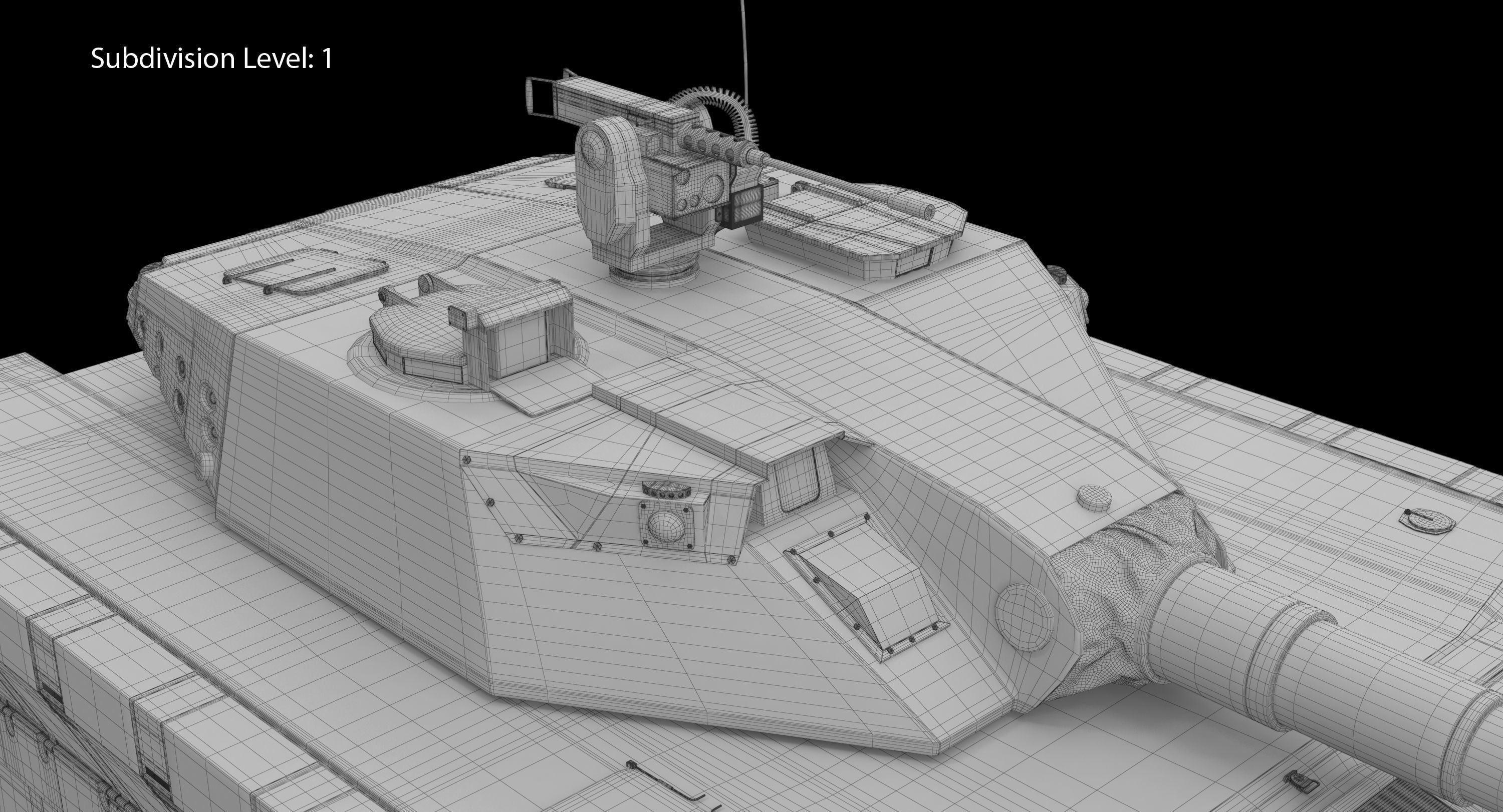 CV90 120T Low-poly 3D model_25