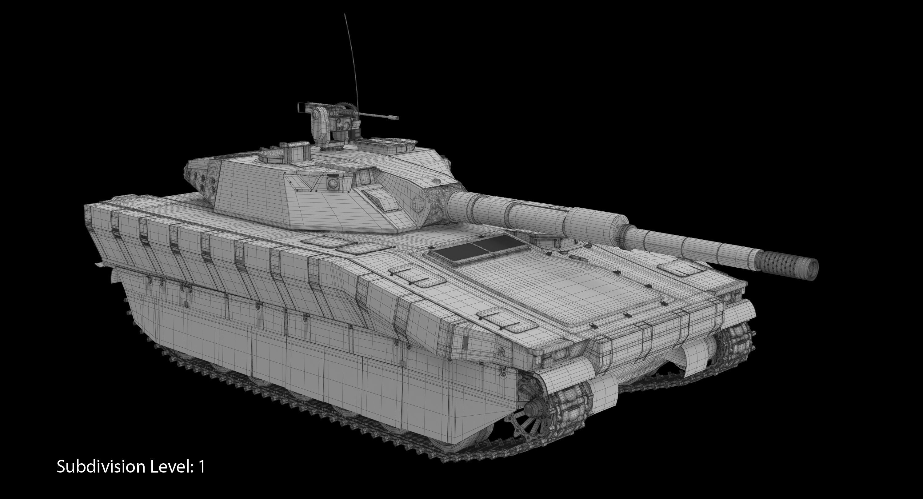 CV90 120T Low-poly 3D model_4