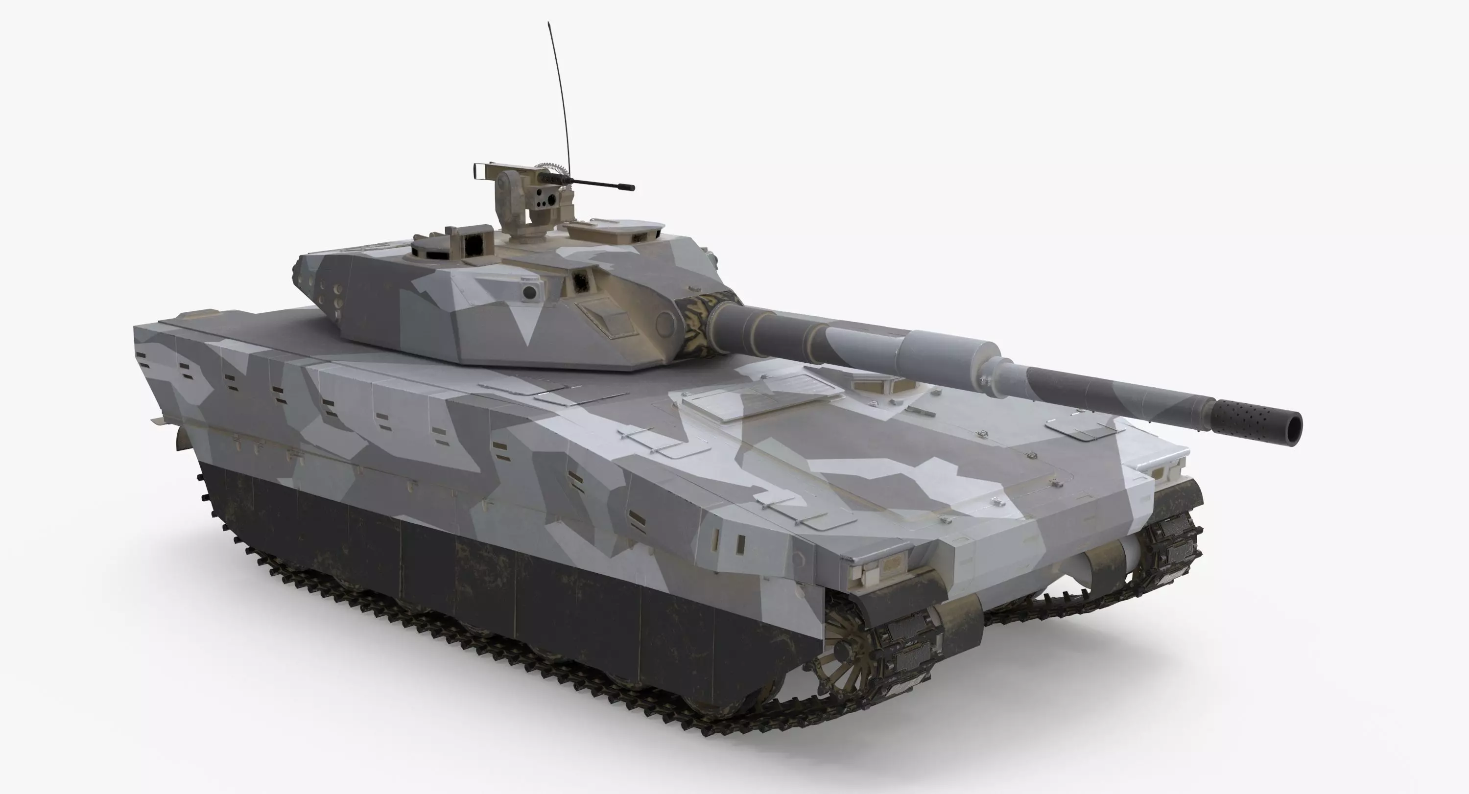 CV90 120T Low-poly 3D model_0