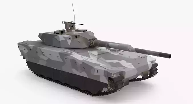 CV90 120T Low-poly 3D model CV90 120T Low-poly 3D model