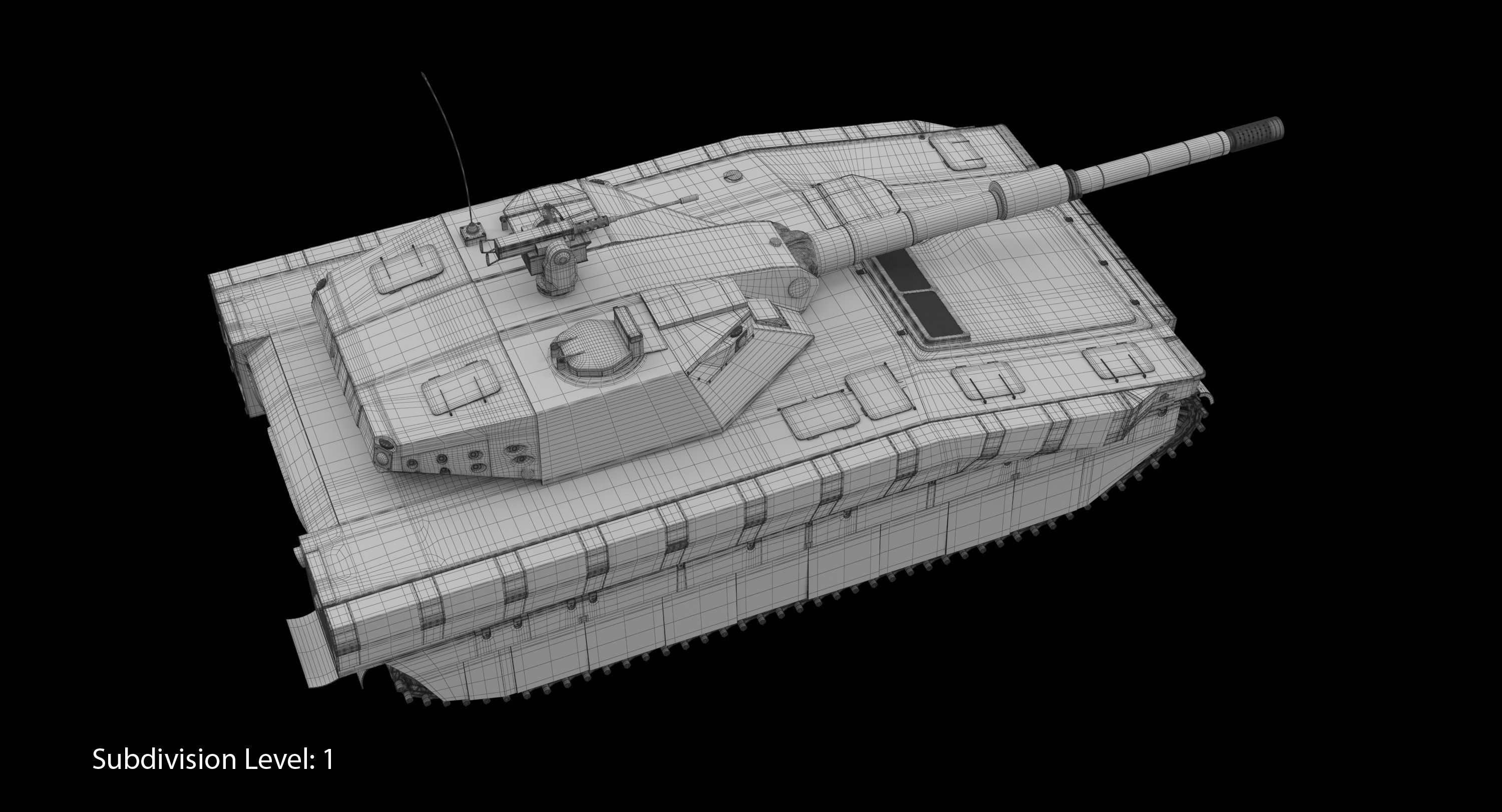 CV90 120T Low-poly 3D model_22