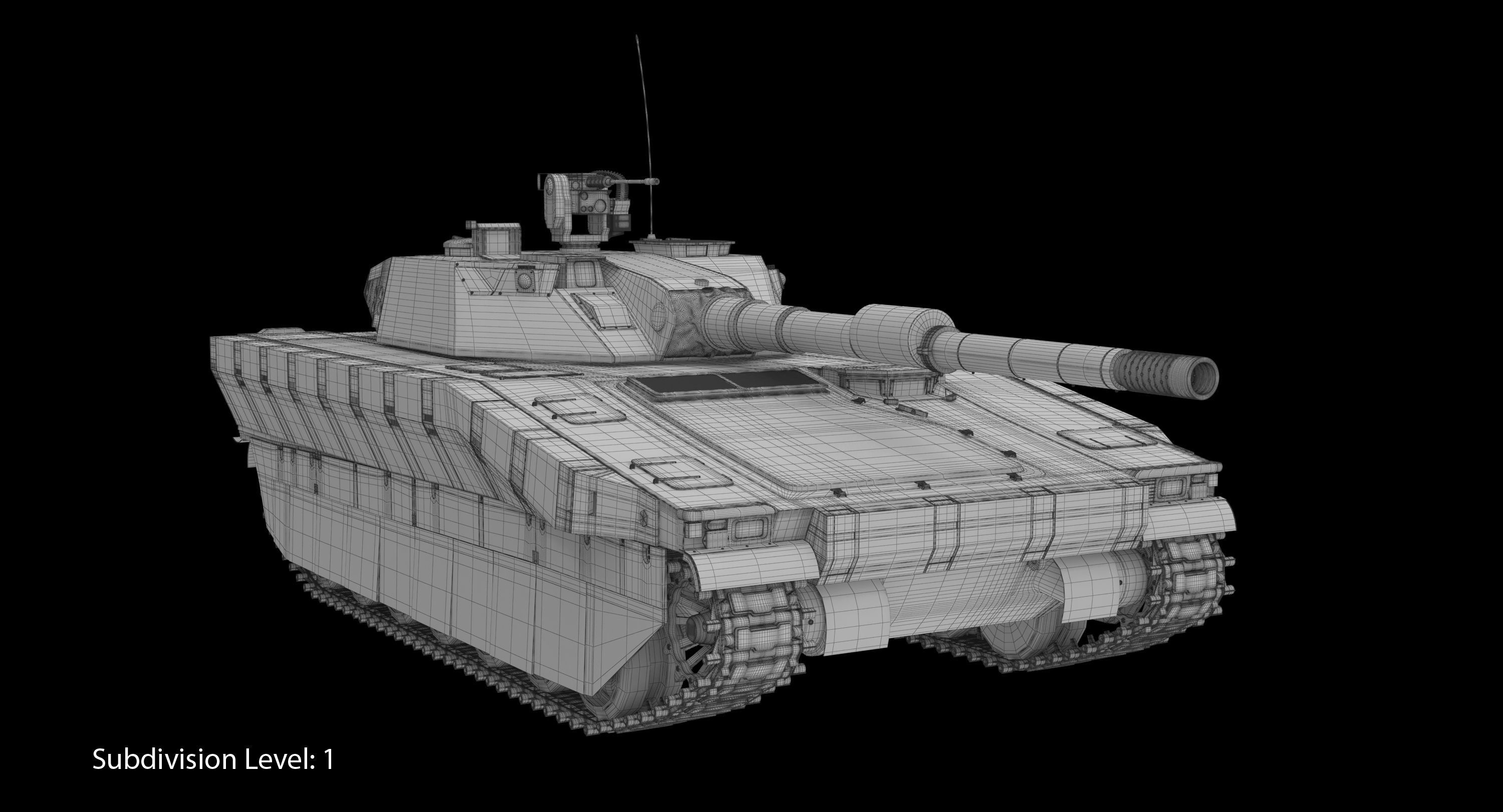 CV90 120T Low-poly 3D model_7