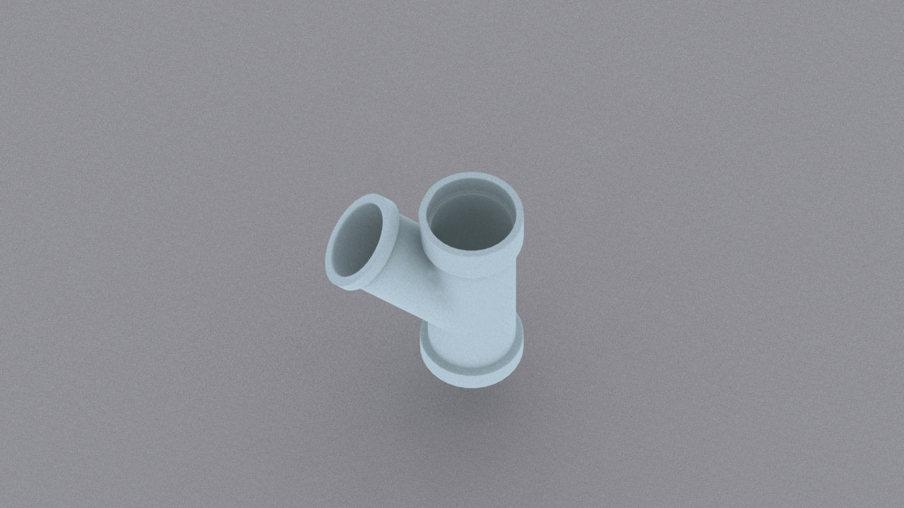 Pipe fittings Low-poly 3D model_11