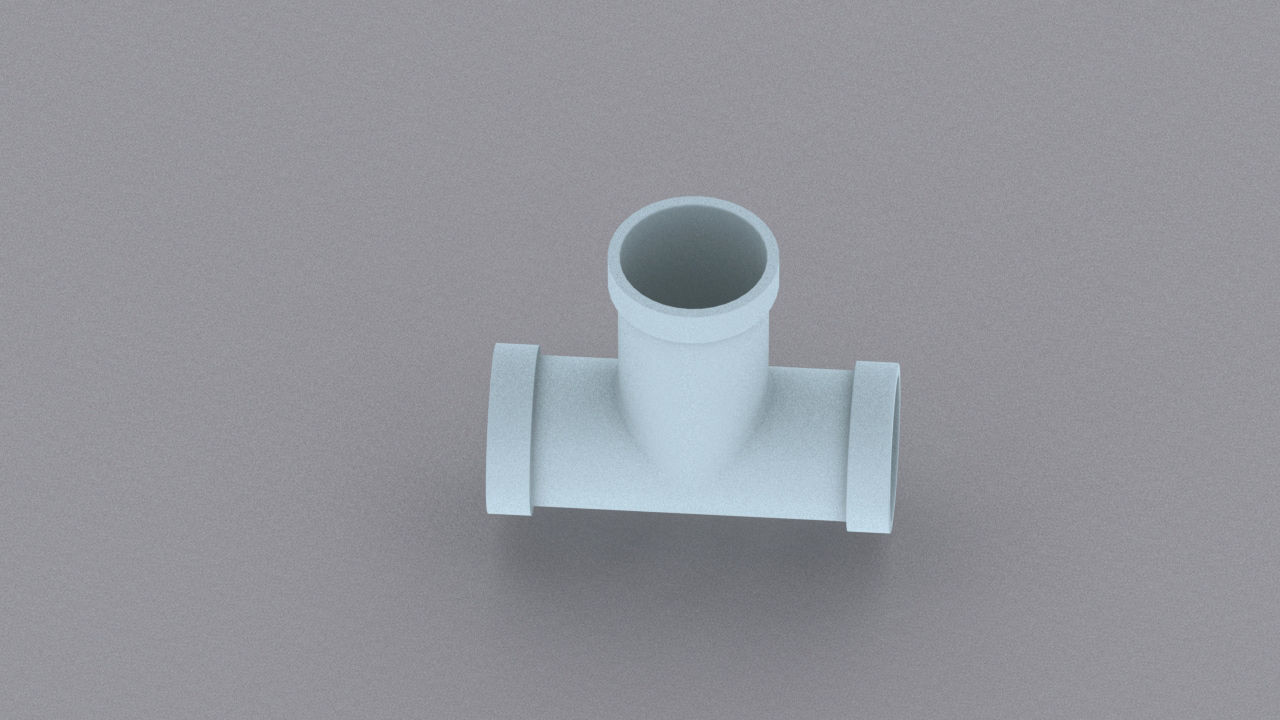 Pipe fittings Low-poly 3D model_9