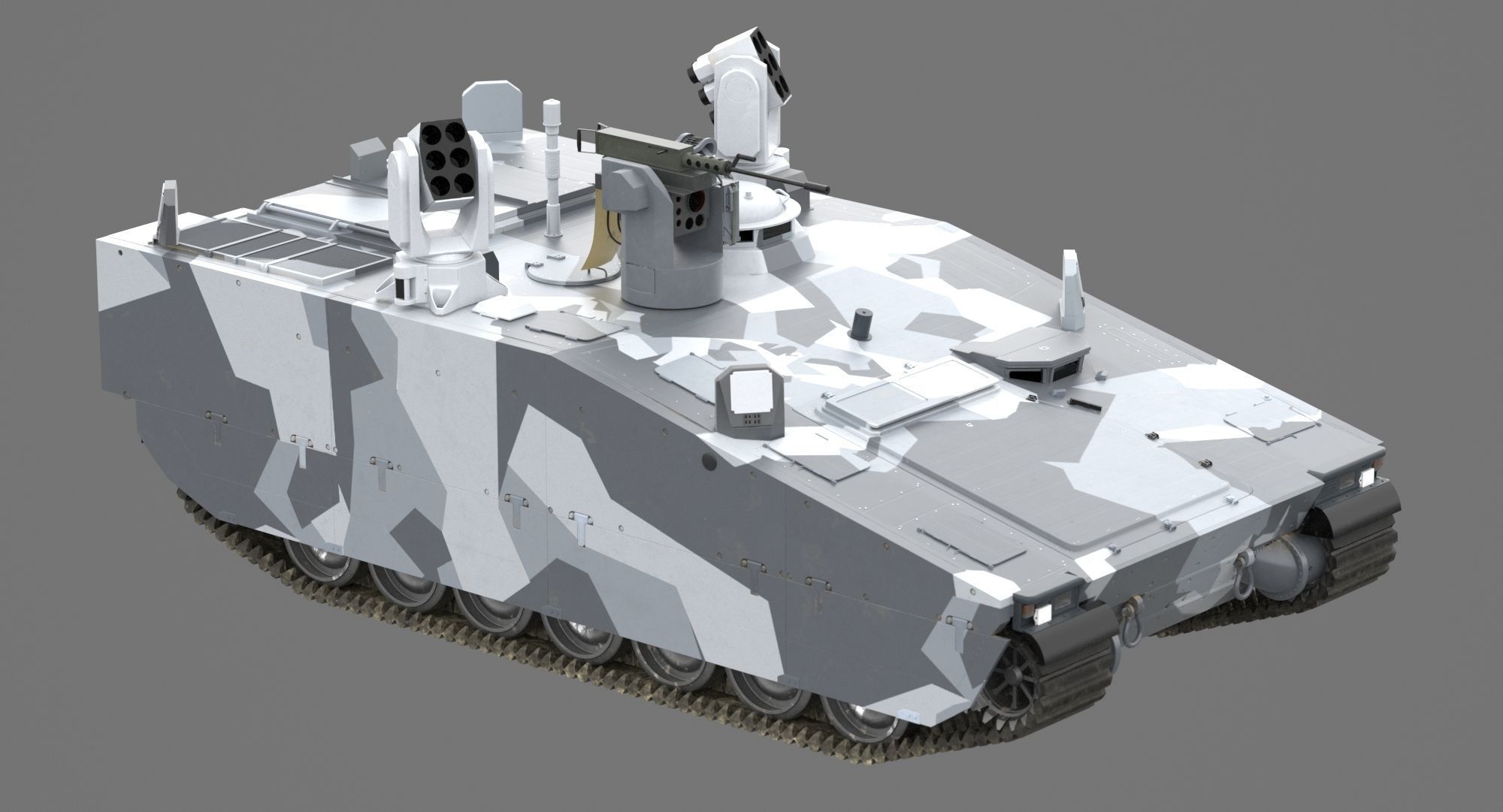 CV90 Armadillo Low-poly 3D model_33