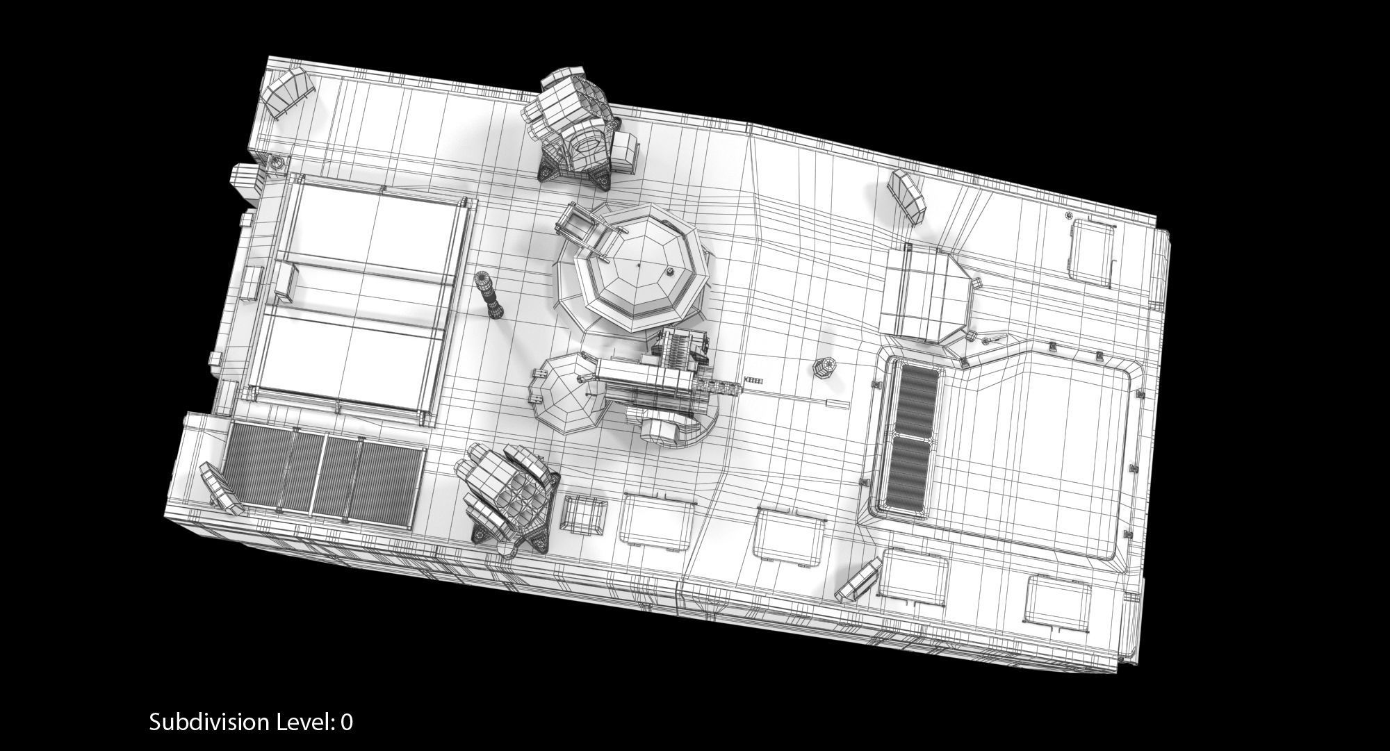 CV90 Armadillo Low-poly 3D model_28