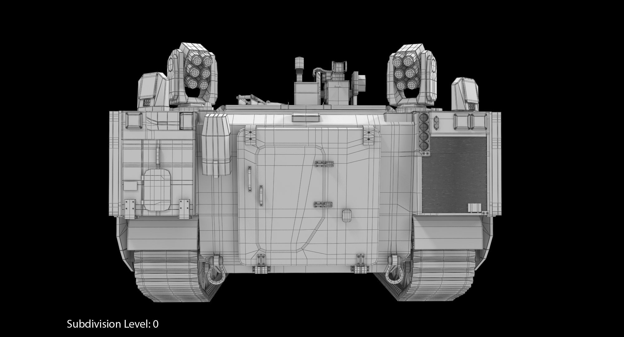 CV90 Armadillo Low-poly 3D model_19