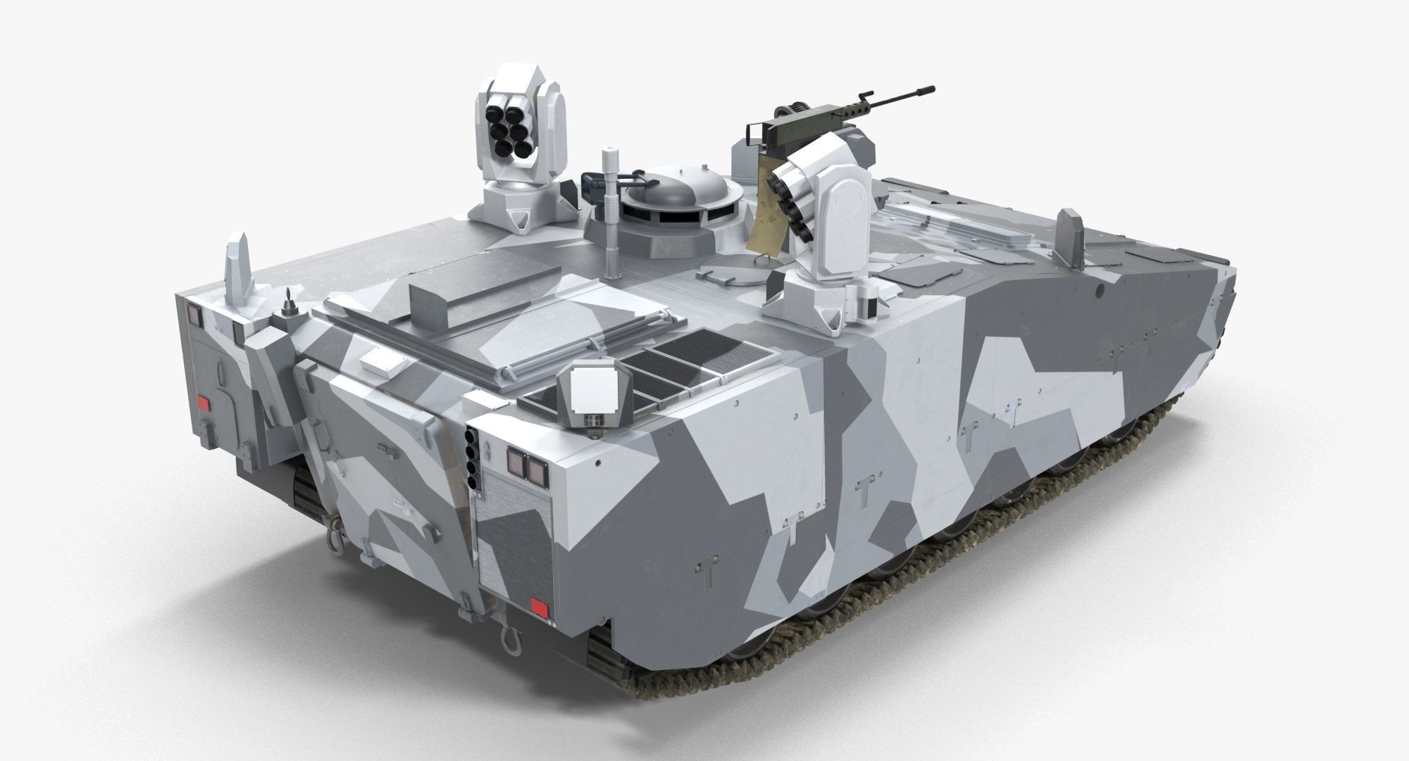 CV90 Armadillo Low-poly 3D model_21