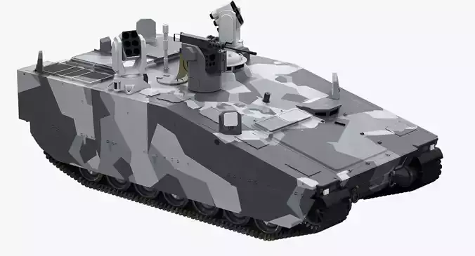 CV90 Armadillo Low-poly 3D model