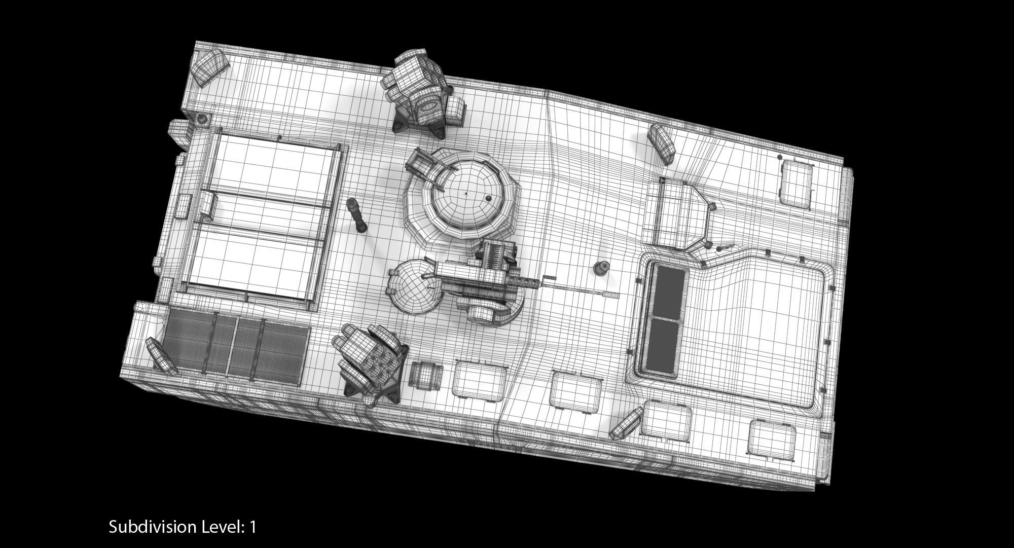 CV90 Armadillo Low-poly 3D model_29
