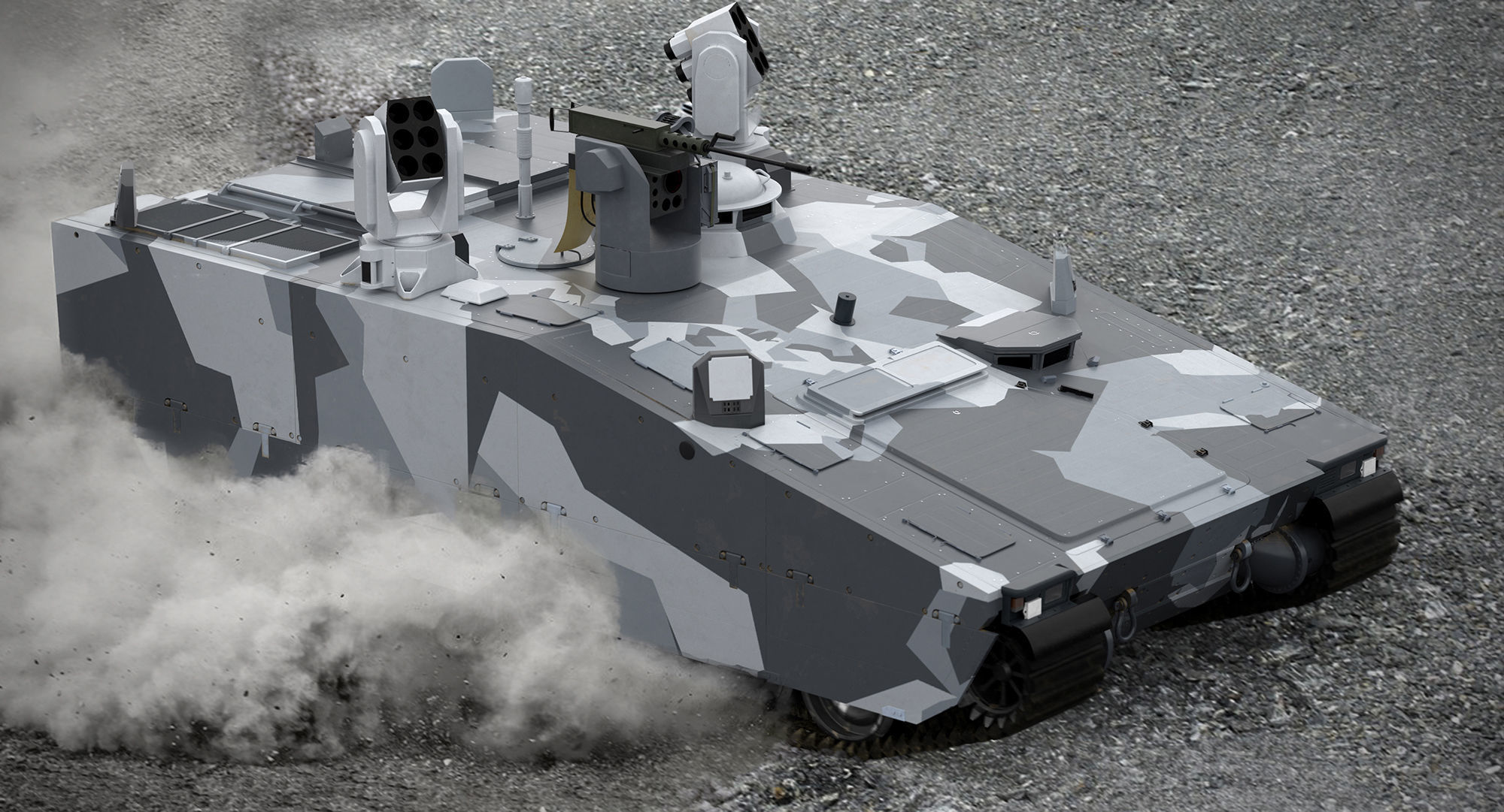 CV90 Armadillo Low-poly 3D model_2