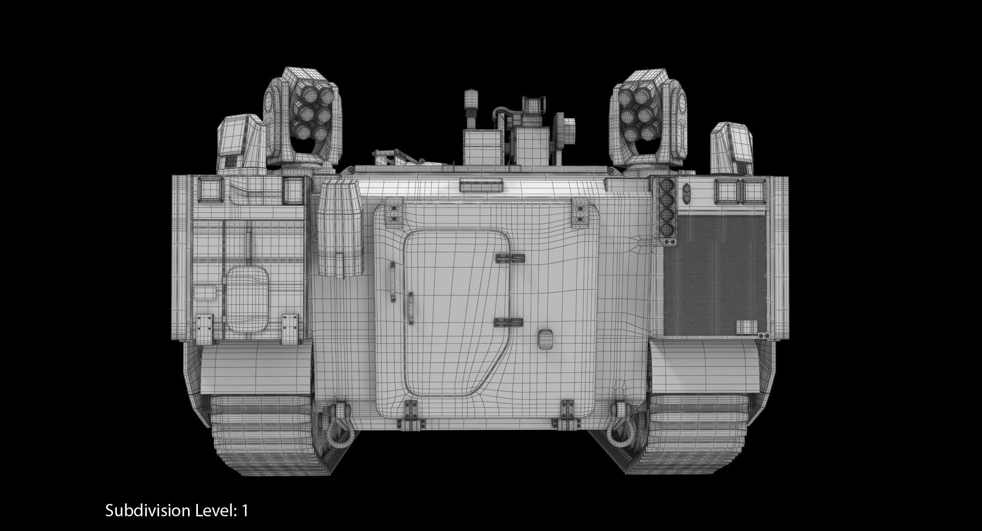 CV90 Armadillo Low-poly 3D model_20