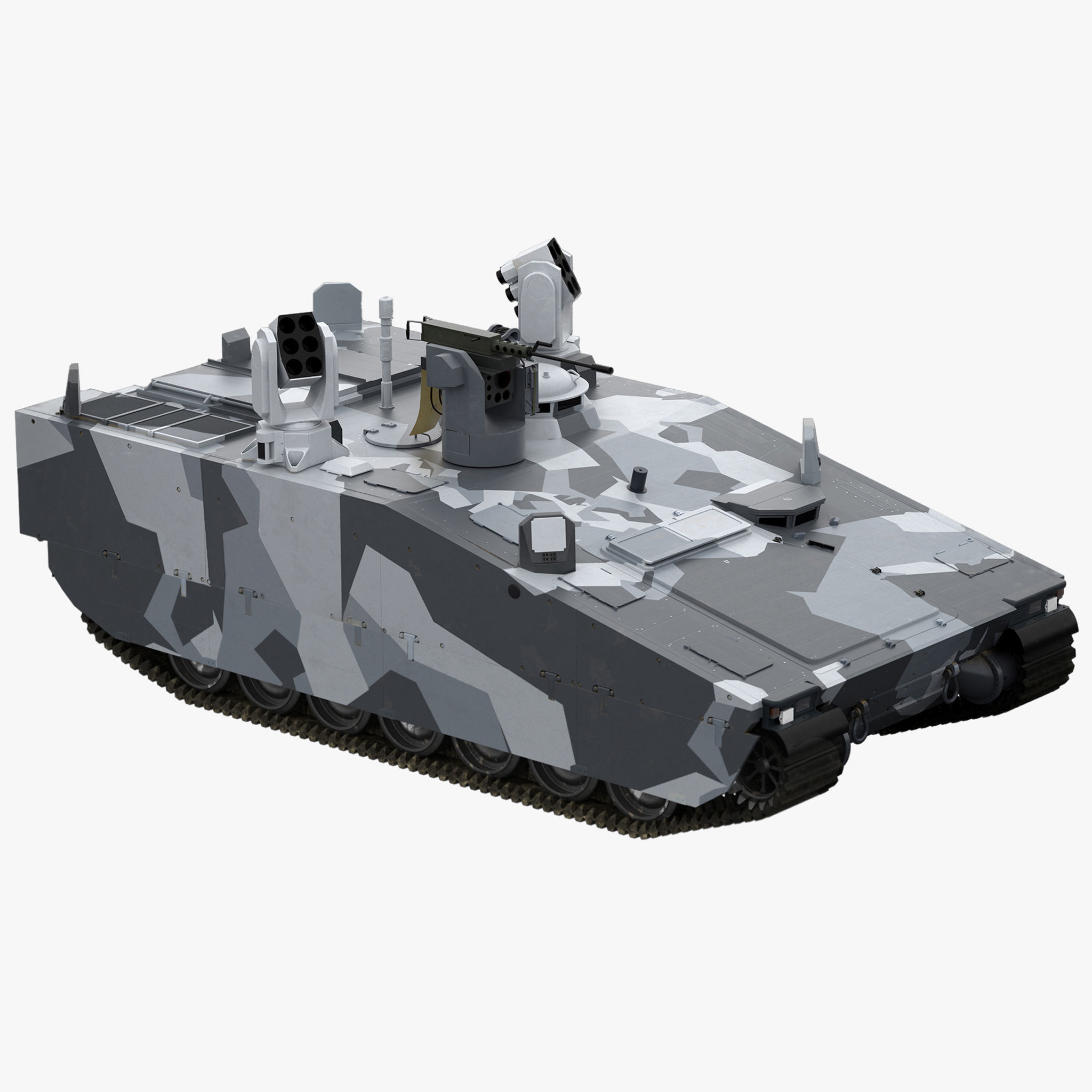CV90 Armadillo Low-poly 3D model_36