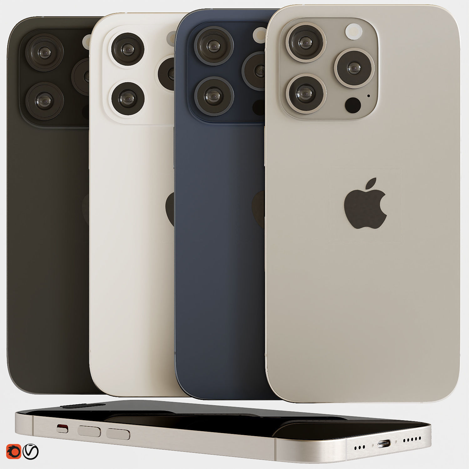 Iphone 15 pro max 3D model_5