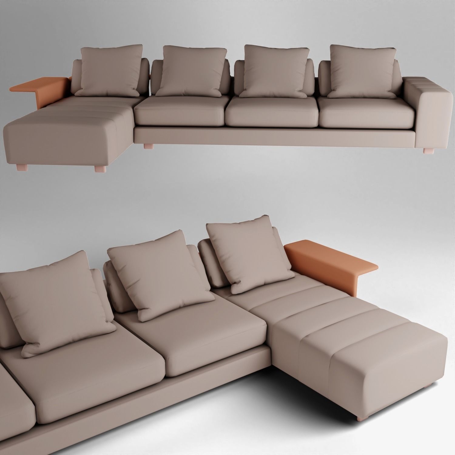 The Long Island Sofa 3D model_1