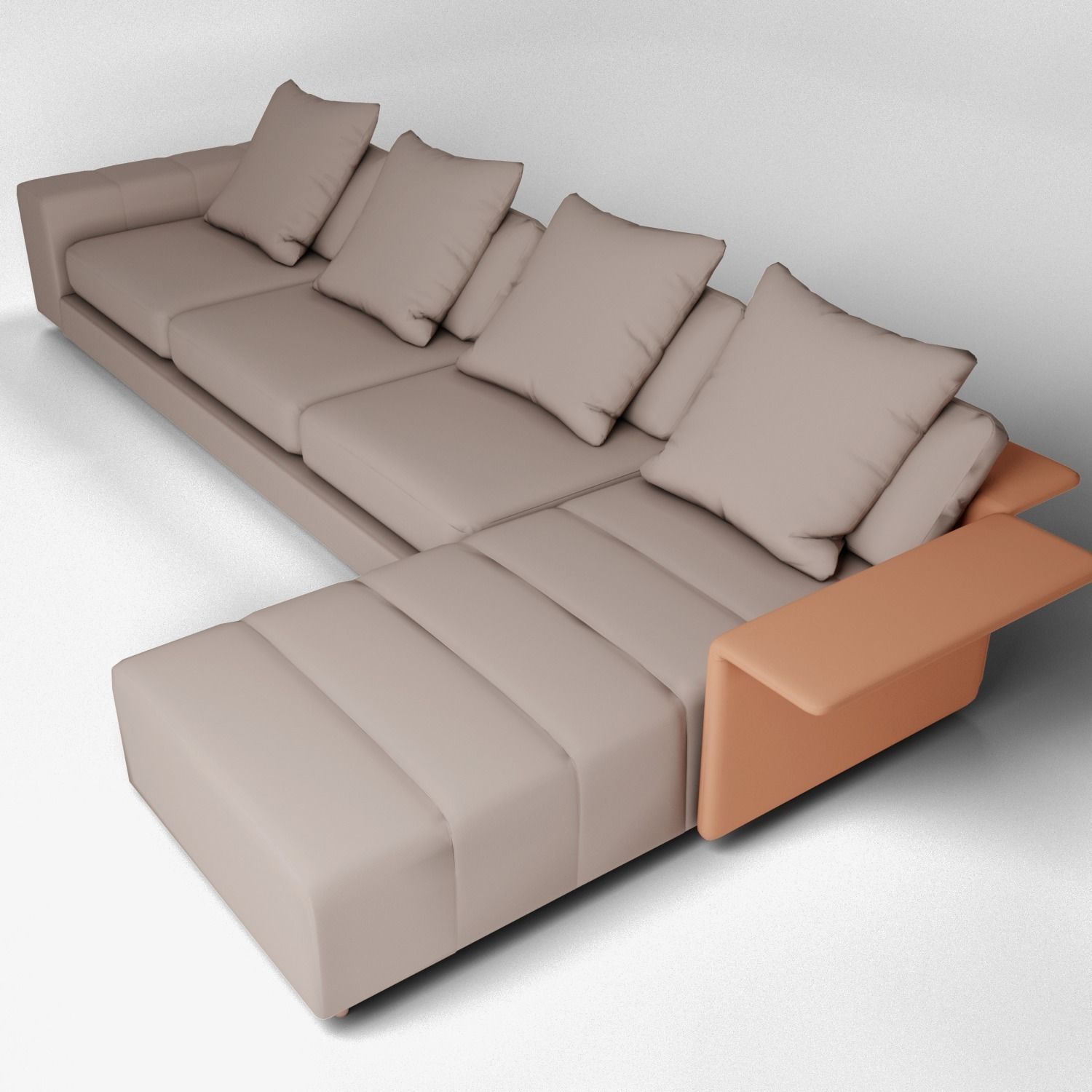The Long Island Sofa 3D model_4