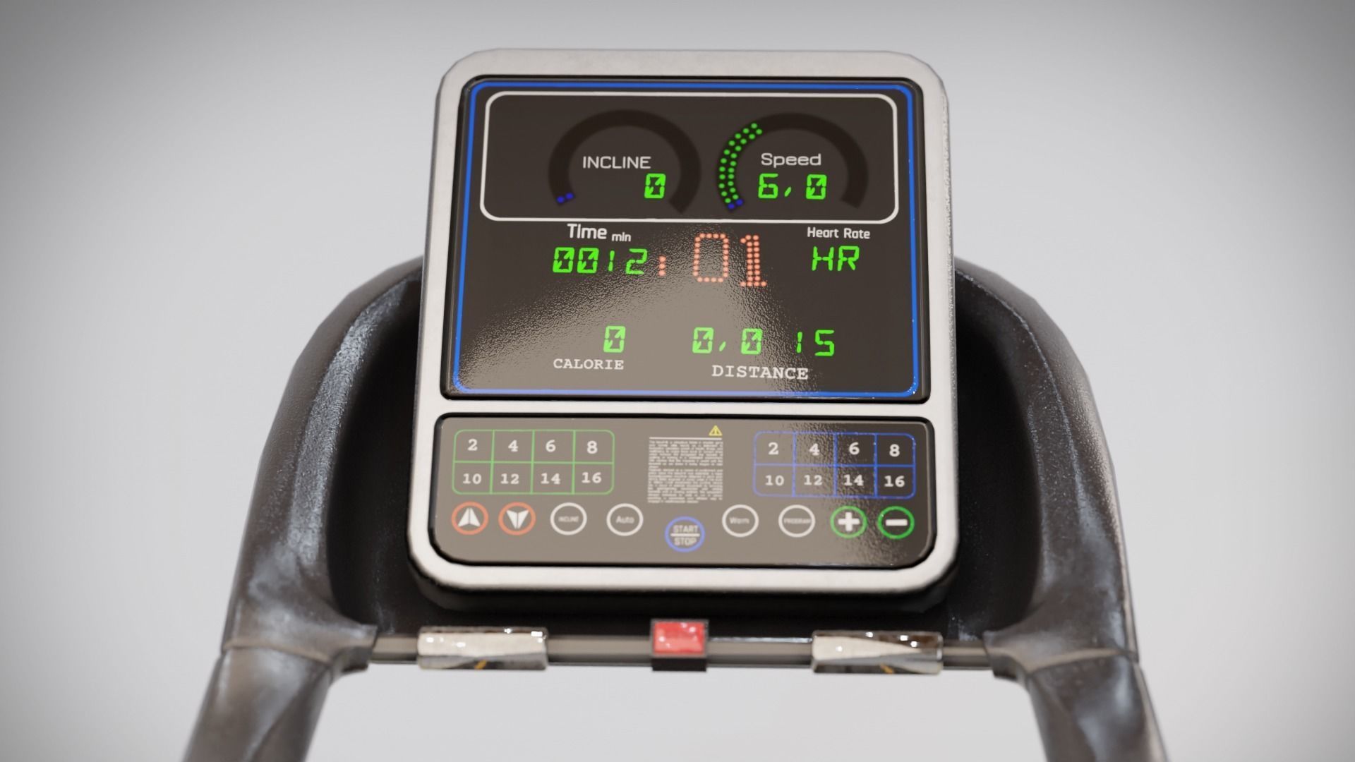 Treadmill 4K Texture Low-poly 3D model_2