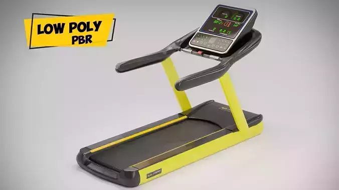 Treadmill 4K Texture Low-poly 3D model