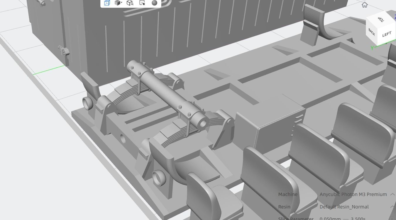 Tractor trailer people 3D print model_3