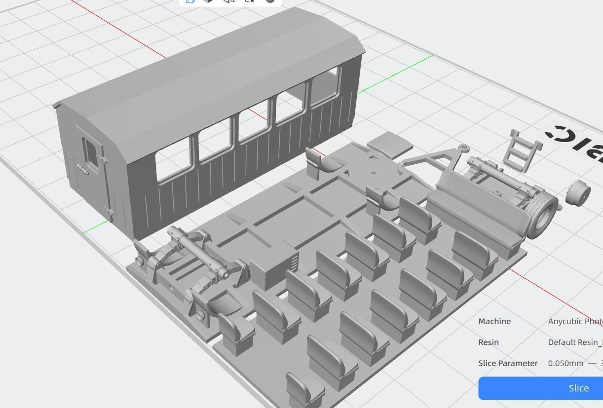 Tractor trailer people 3D print model_1