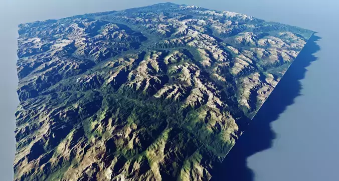 Alp Terrain 8 3D model