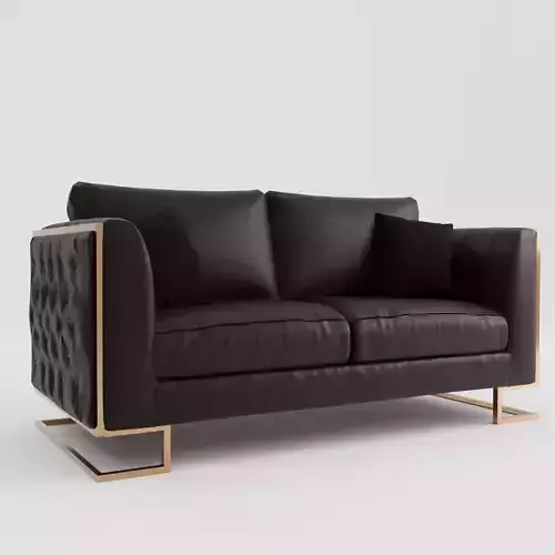 Vintage Sofa Low-poly 3D model