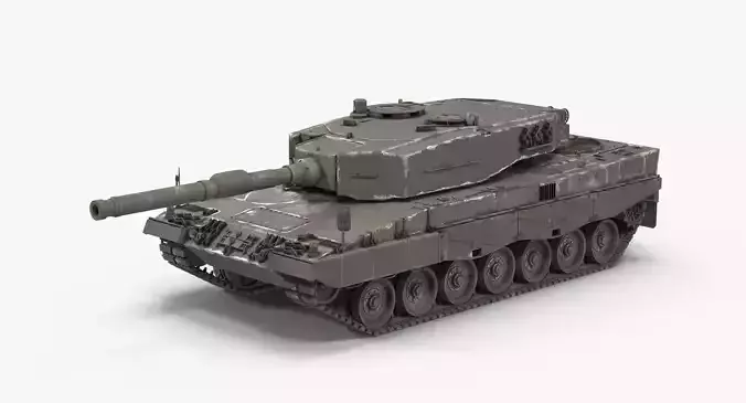 Leopard 2 Low-poly 3D model