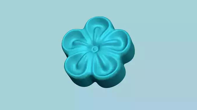 Manju Stamp 02 - Japanese Sweet Mold Traditional Decoration 3D print model
