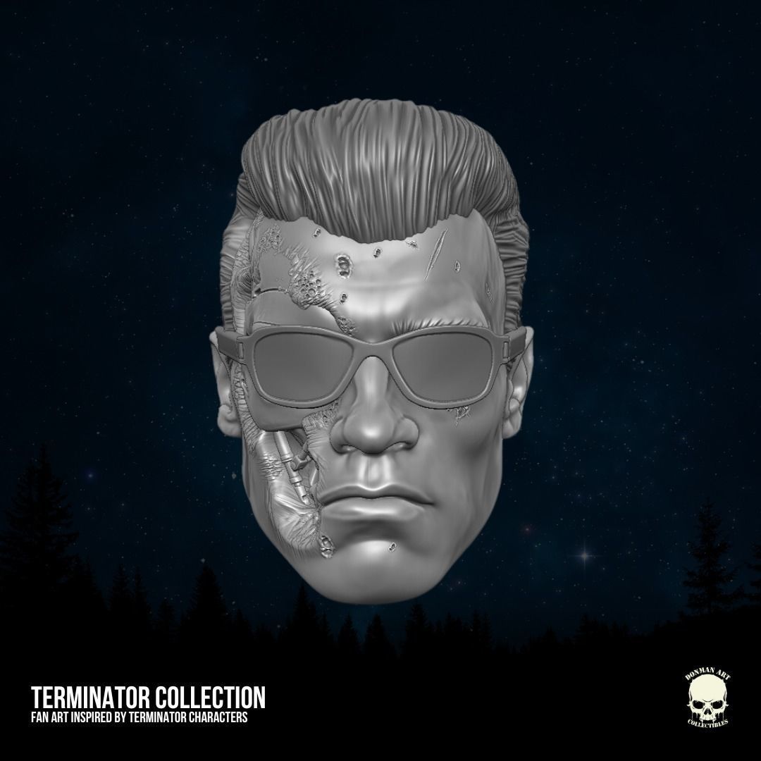 Terminator fan art 3D printable file for action figures 3D print model_18