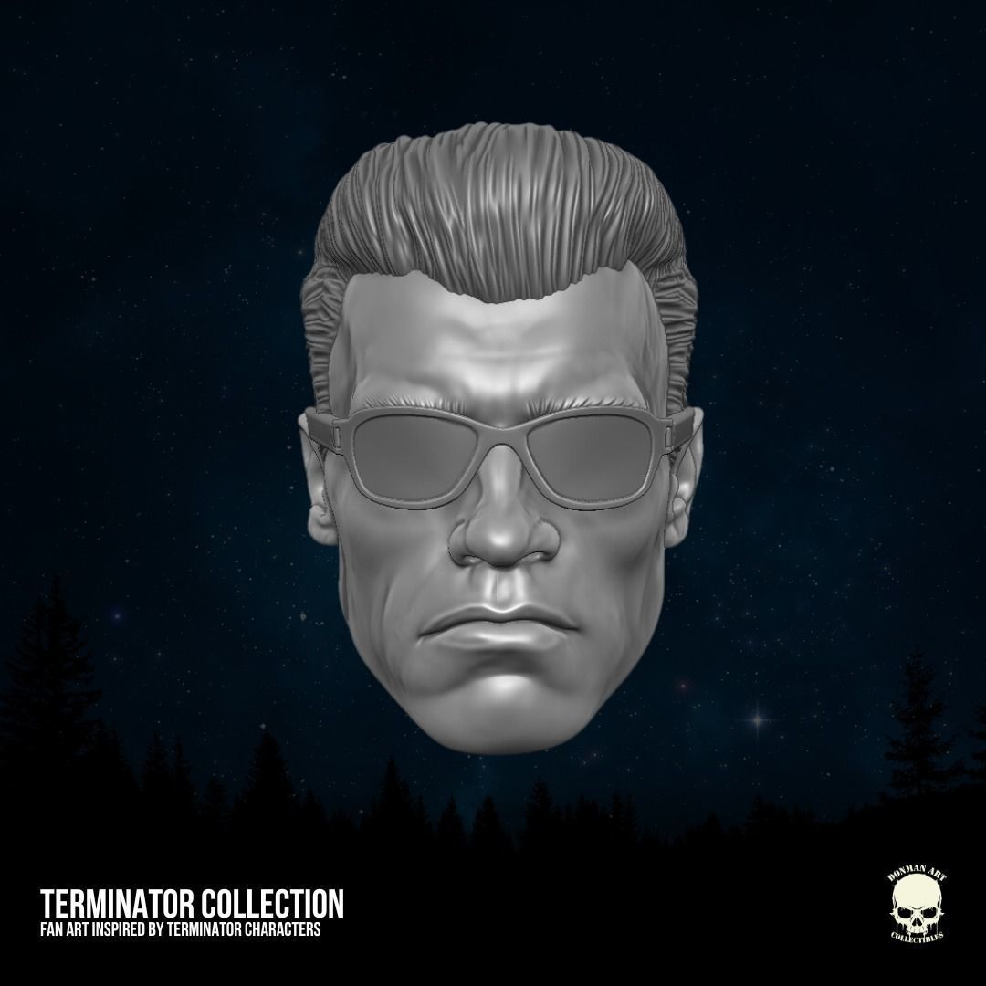 Terminator fan art 3D printable file for action figures 3D print model_15