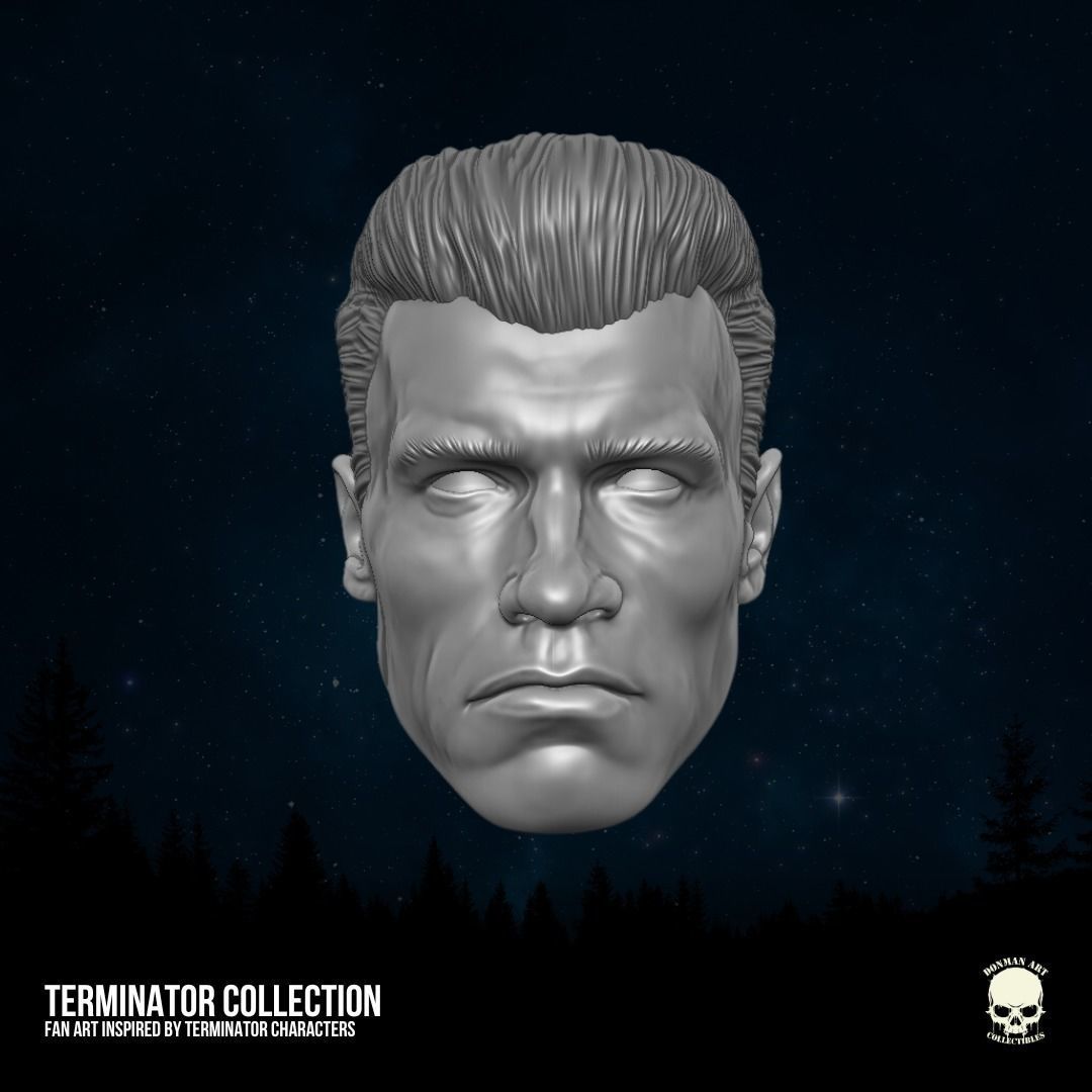 Terminator fan art 3D printable file for action figures 3D print model_3