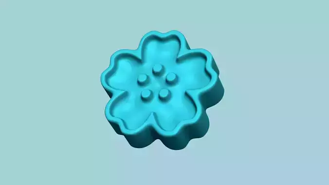 Manju Stamp 03 - Japanese Sweet Mold Traditional Decoration 3D print model