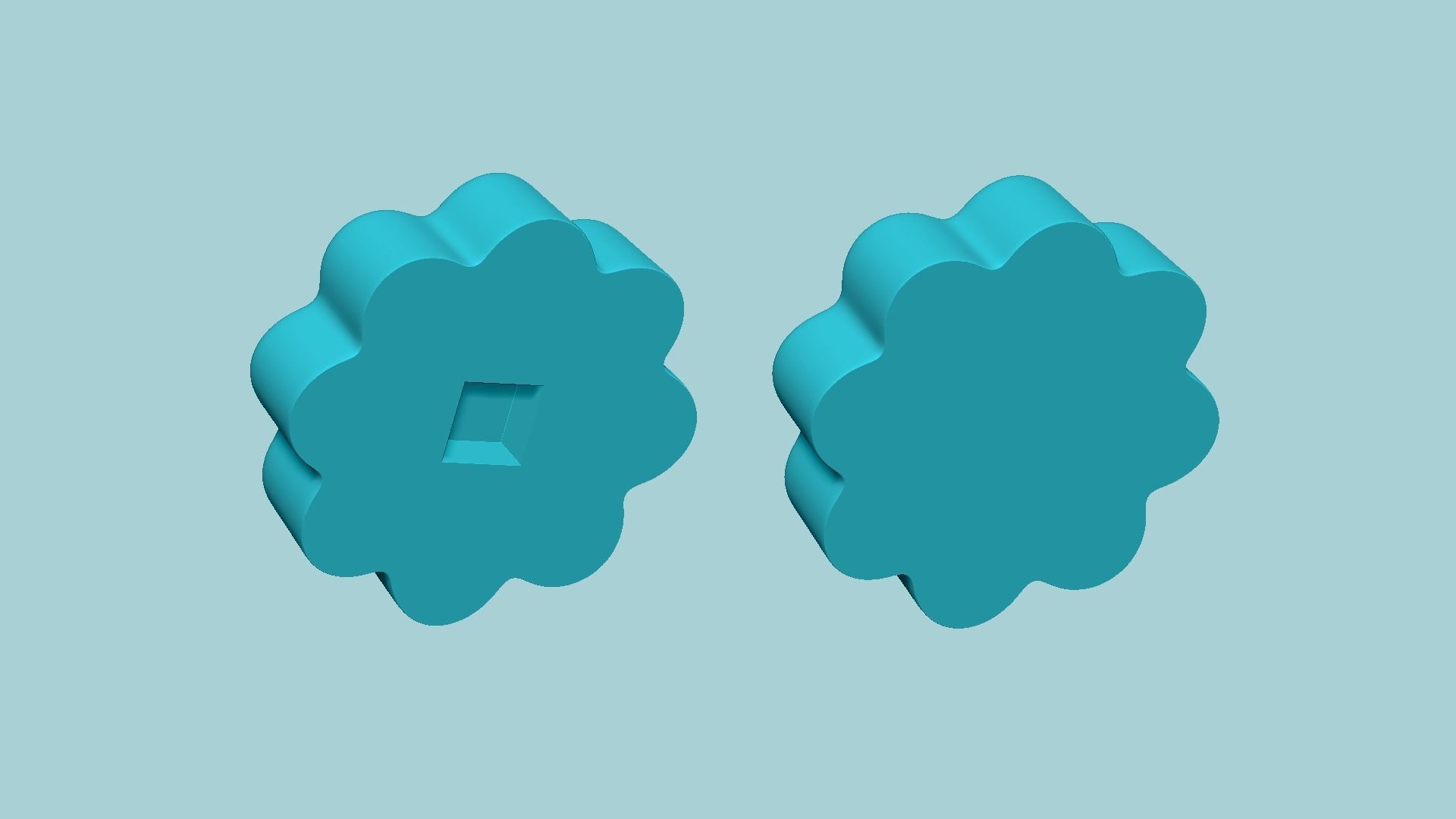 Manju Stamp 06 - Japanese Sweet Mold Traditional Decoration 3D print model_3