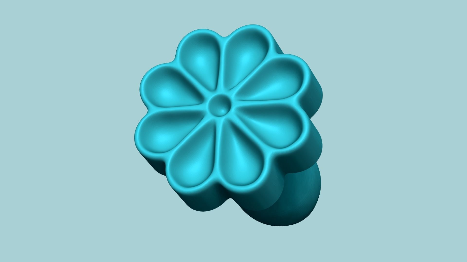 Manju Stamp 06 - Japanese Sweet Mold Traditional Decoration 3D print model_6