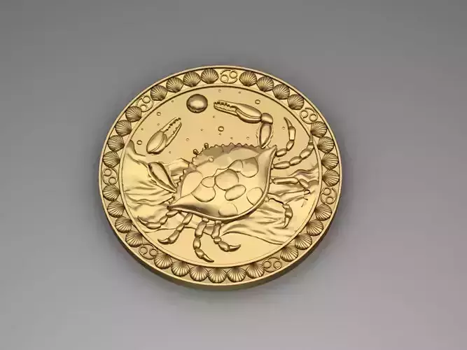 Zodiac 7 horoscope Crayfish 3D print model