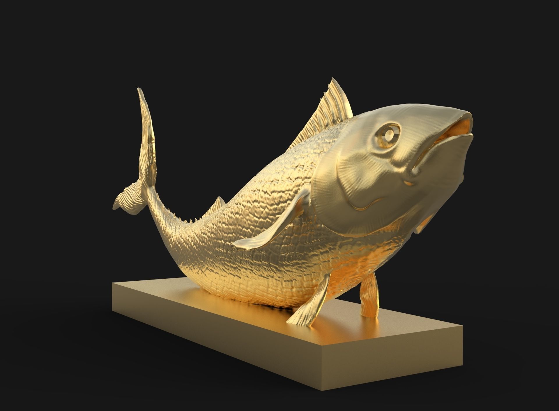 Fish 3d printable model 3D print model_1