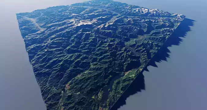 Alp Terrain 13 3D model
