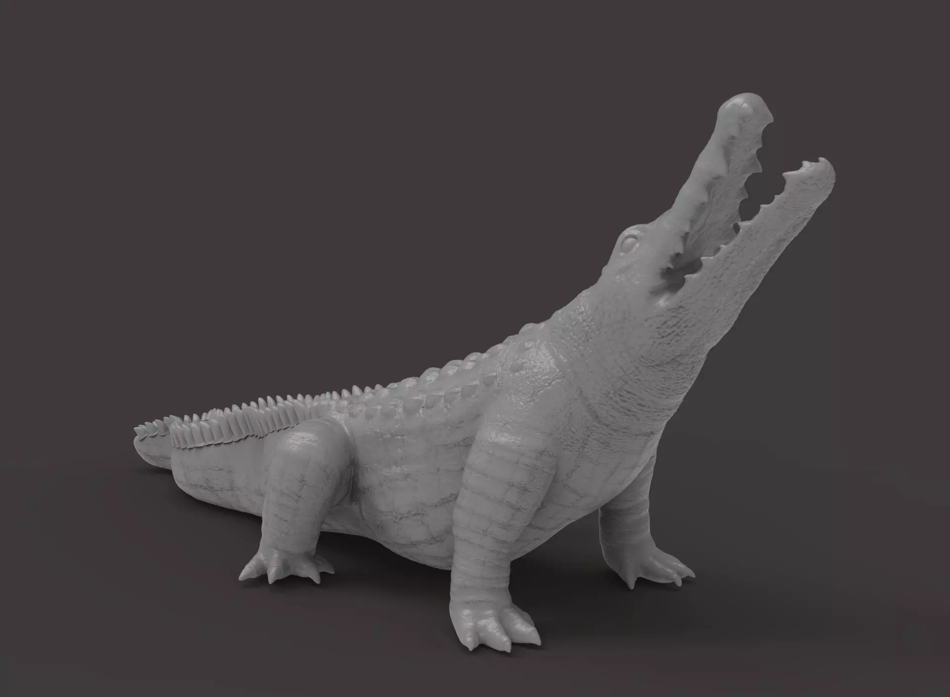 crocodile 3d printable model 3D print model_0