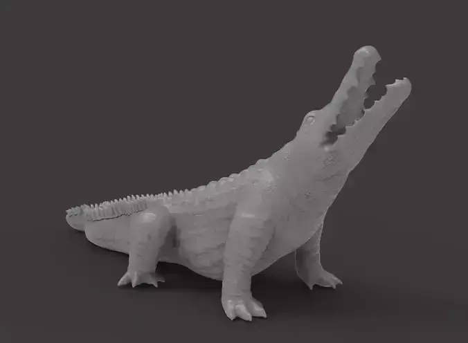 crocodile 3d printable model 
