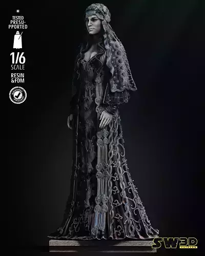 STAR WARS Padme Sculpture Tested for 3D 