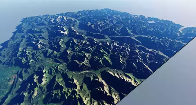 Alp Terrain 18 3D model