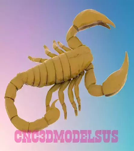 scorpion 1 3D MODEL STL FILE FOR CNC ROUTER LASER 