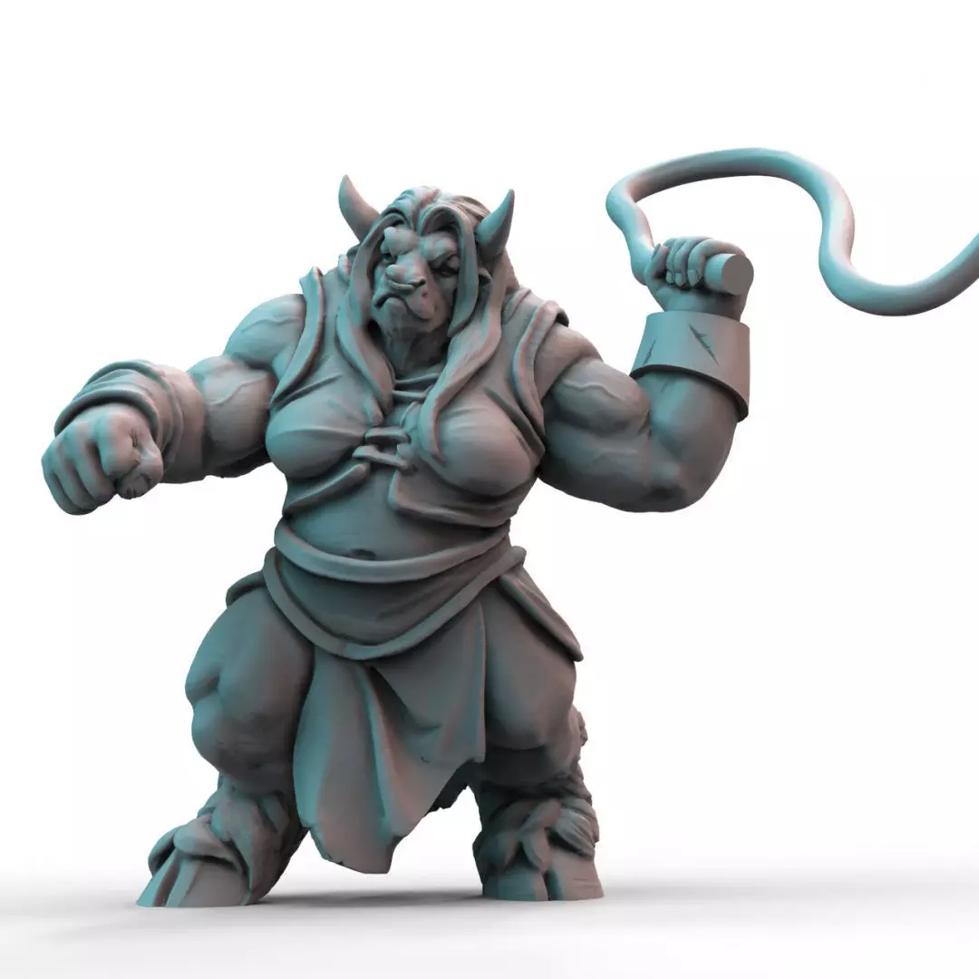 Minotaur Brute Female 3D print model_0