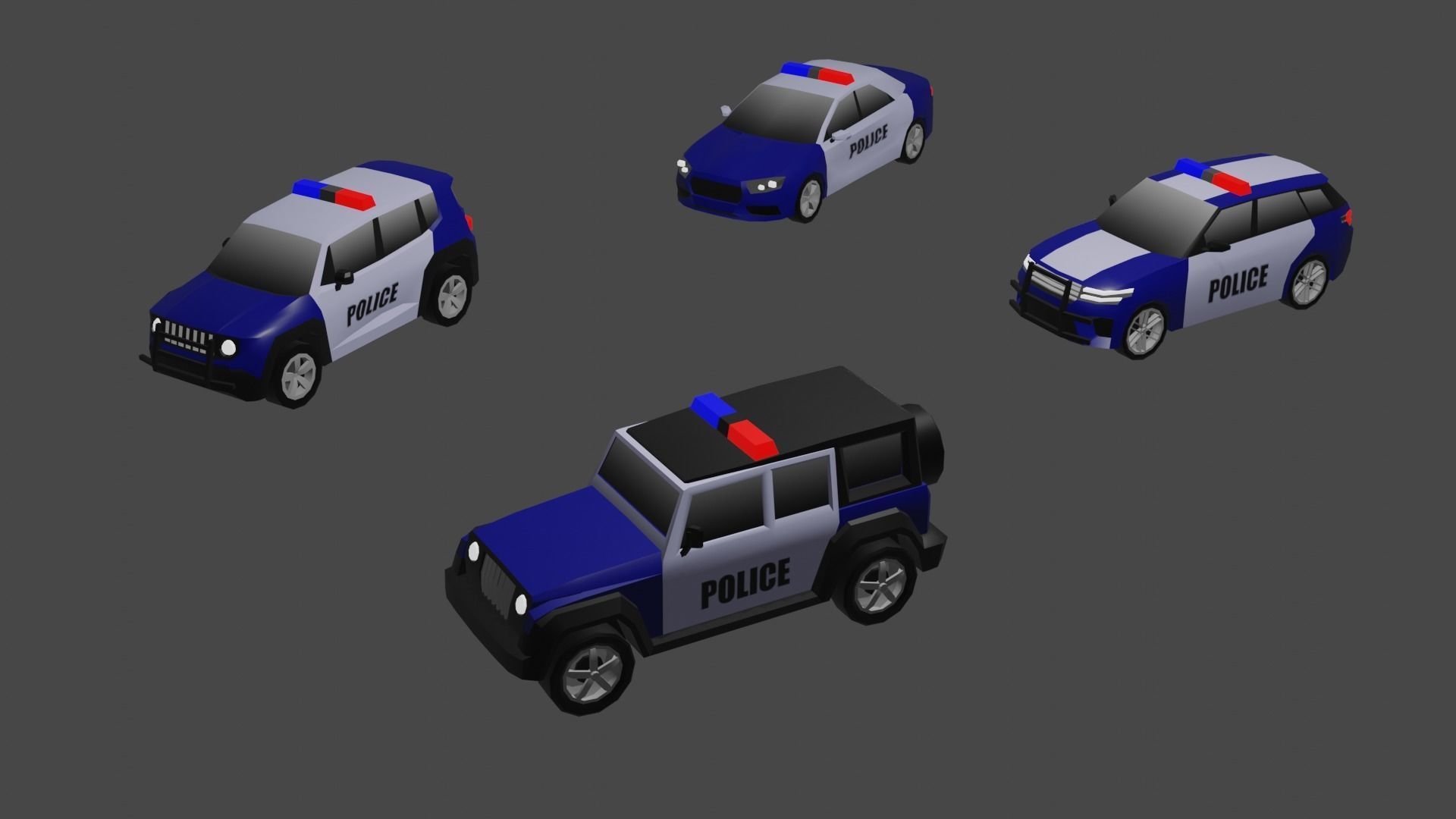 Low poly vehicle pack  Low-poly 3D model_6