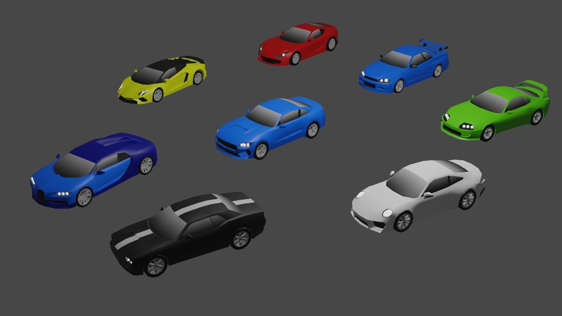 Low poly vehicle pack  Low-poly 3D model_8