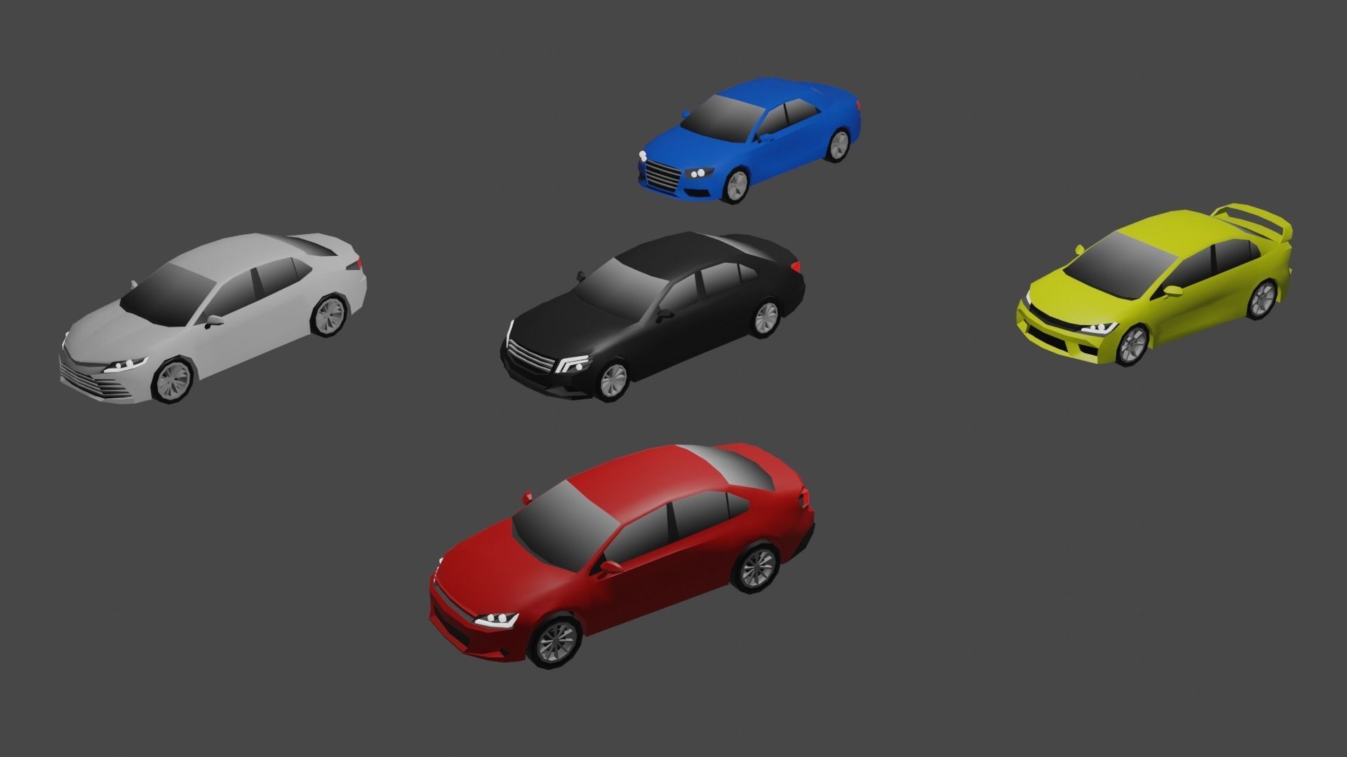 Low poly vehicle pack  Low-poly 3D model_7
