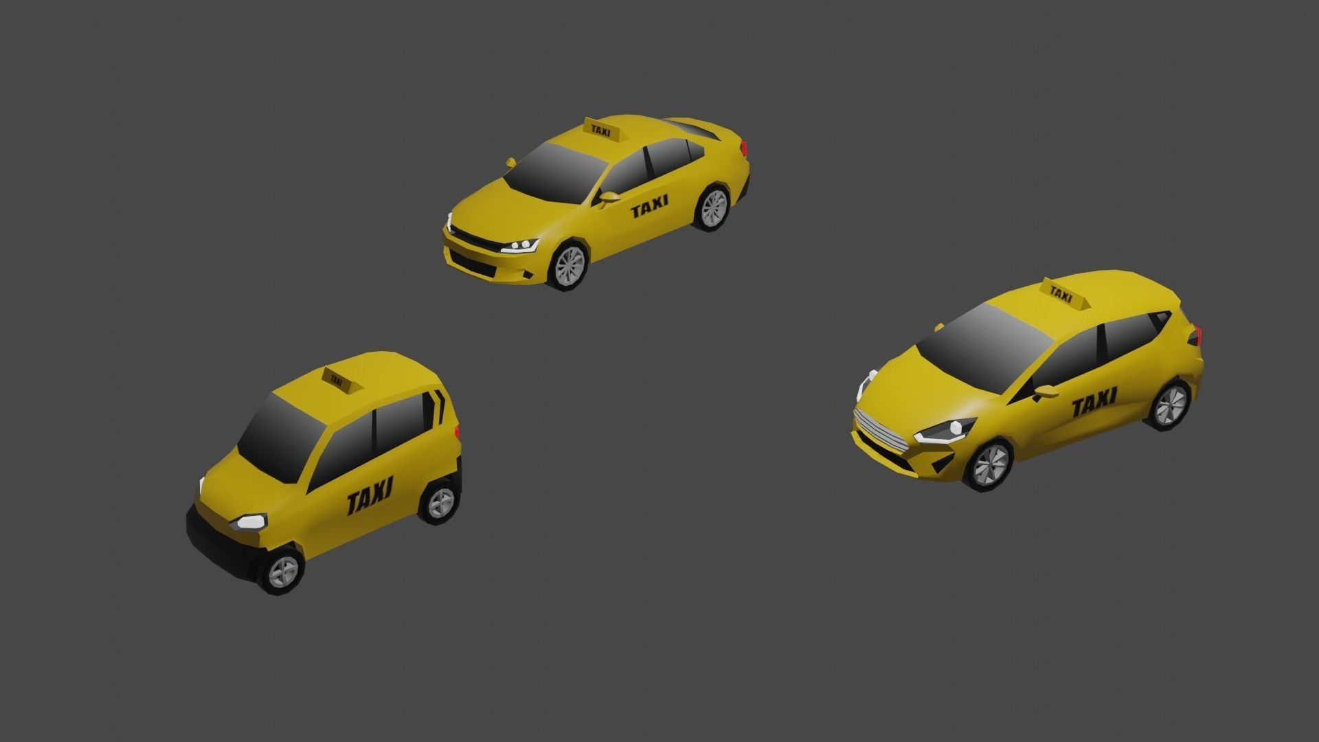 Low poly vehicle pack  Low-poly 3D model_10