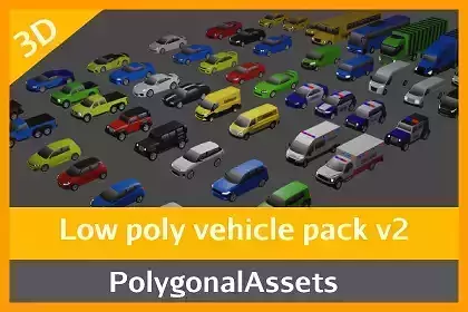 Low poly vehicle pack 