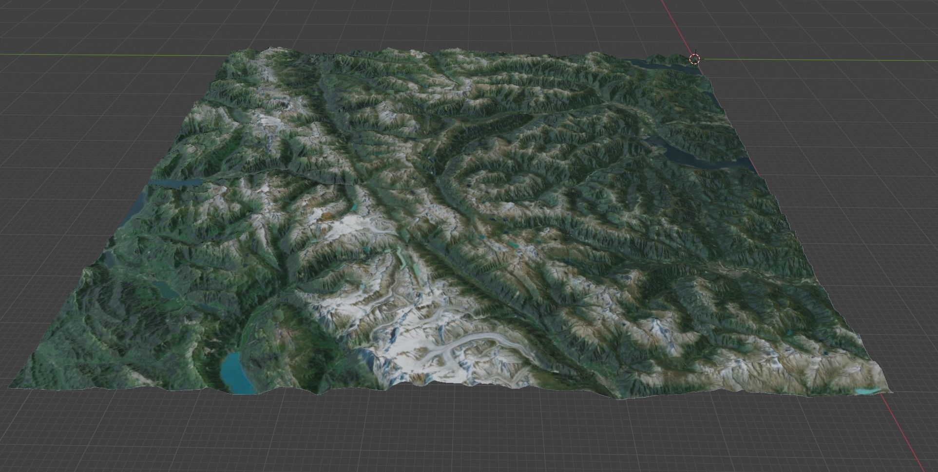 Alp Terrain 22 3D model_2
